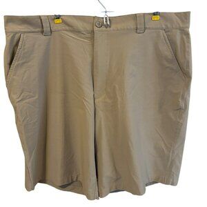 Under Armour Mens Khaki Golf Shorts Size 40 Lightweight Performance Fabric